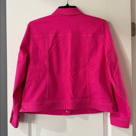 Talbots Pink Jean Jacket - Size 1X - Picture 4 of 5